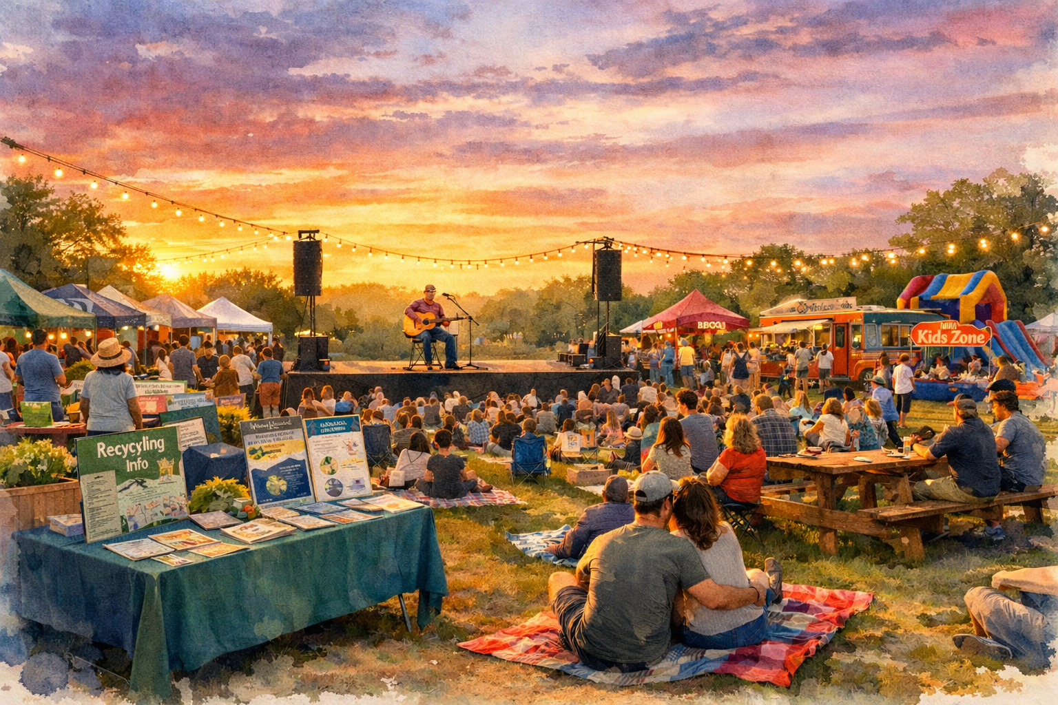 Festival Sunset Art